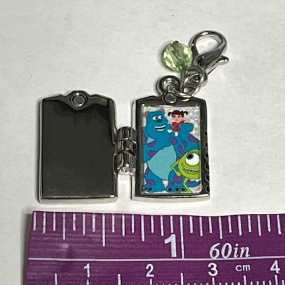 Disney Parks Dangle Charm Monsters INC Book Door Hinged Enamel Metal - Picture 7 of 7